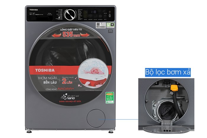 Máy Giặt Toshiba Inverter 10,5 Kg TW-T25BU115MWV(MG)
